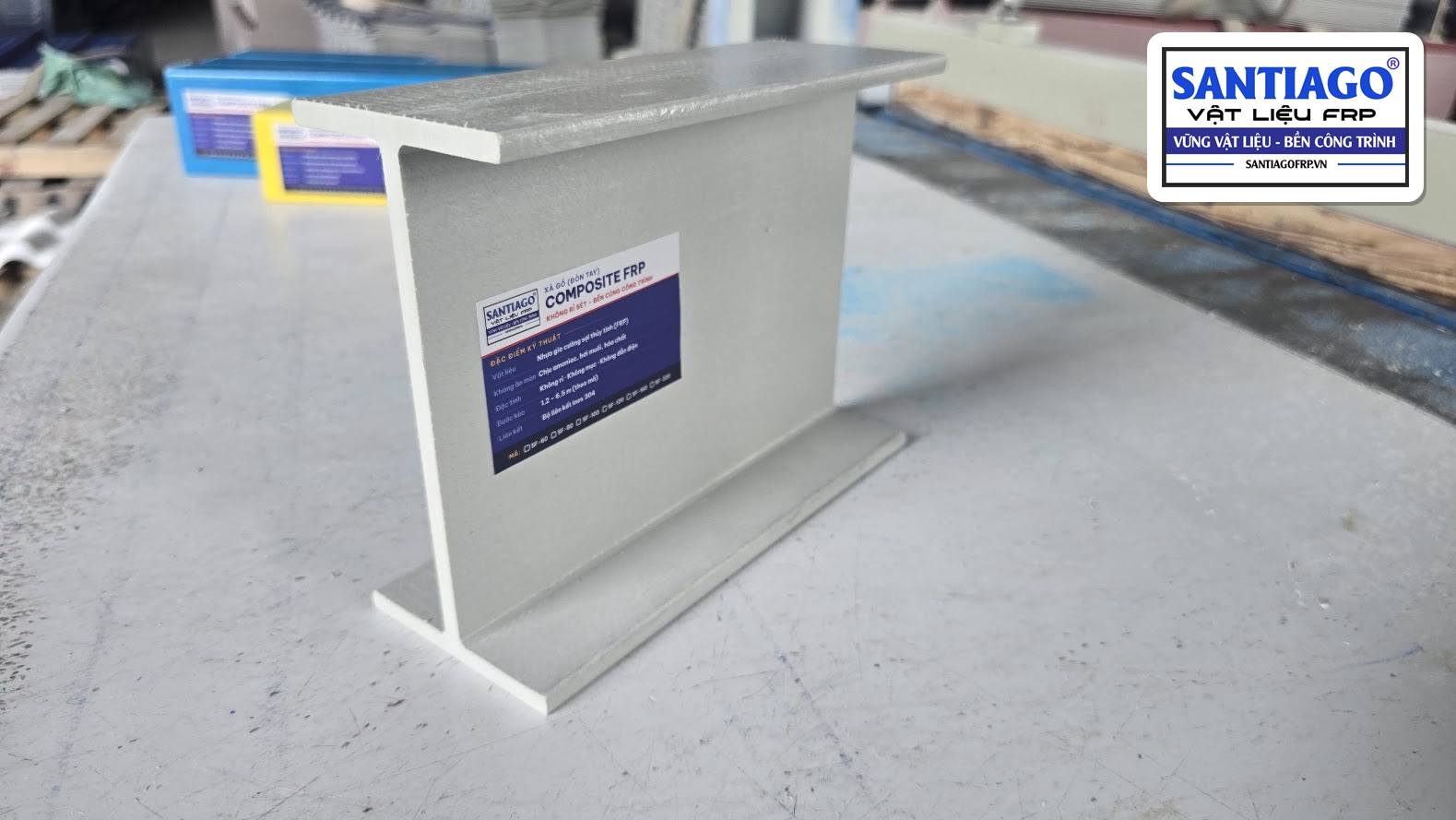 Thanh chữ I composite FRP có nhãn Santiago