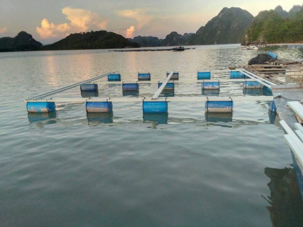 Khung bè composite vịnh núi đá