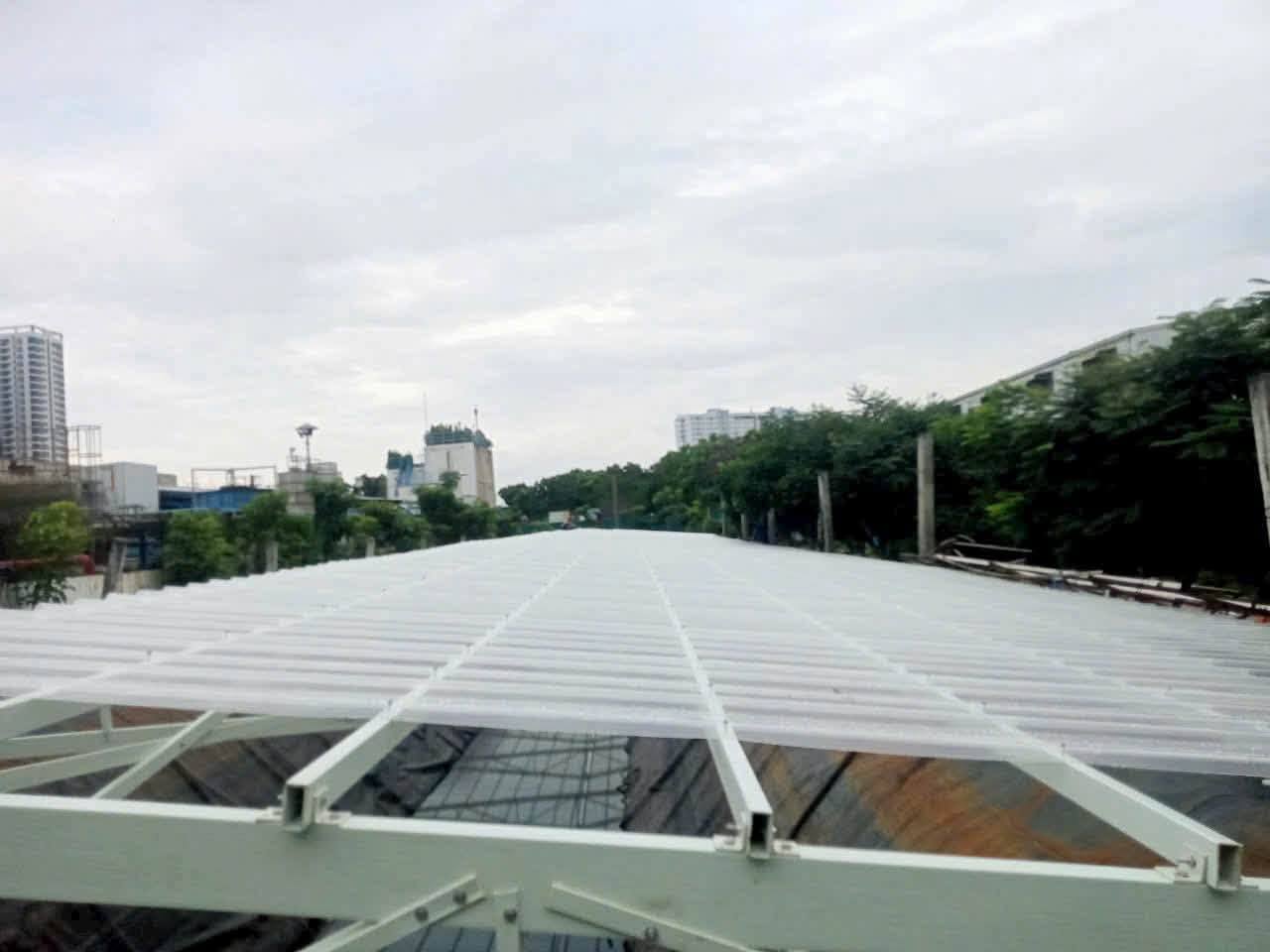 Mái che composite tấm lấy sáng