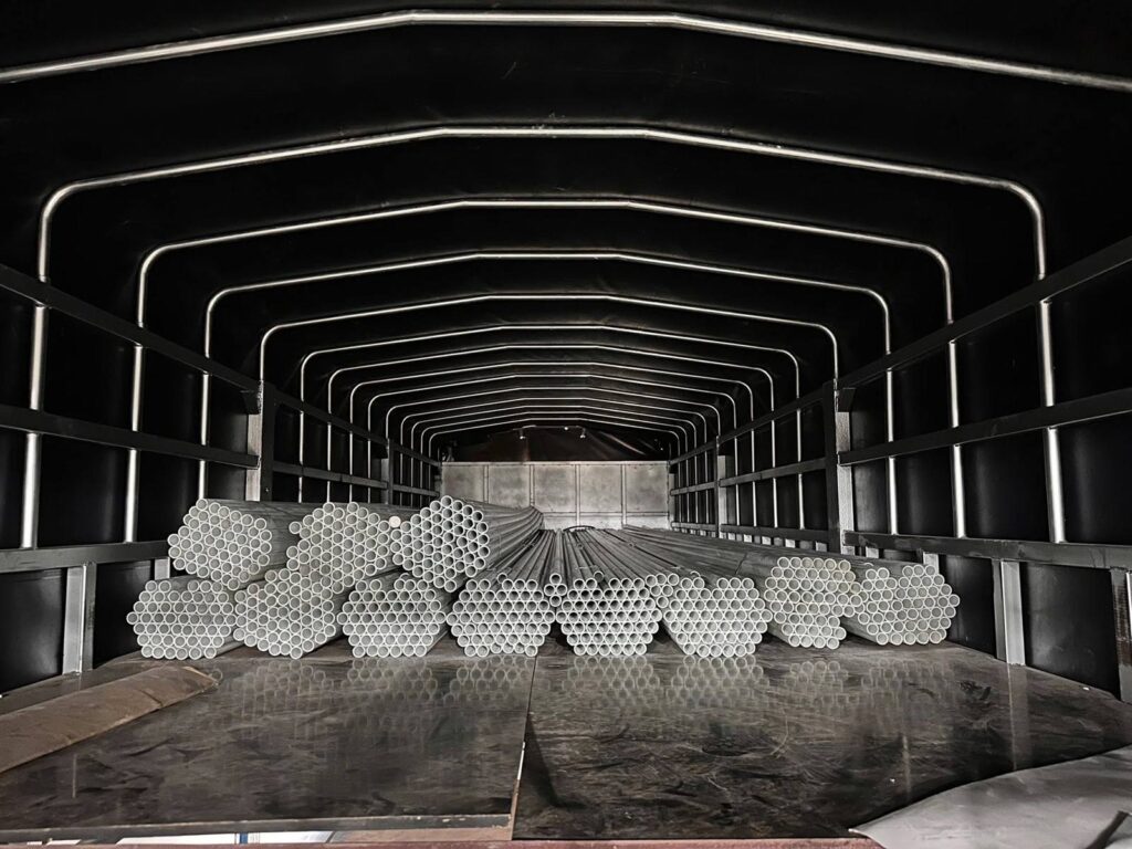 Ống composite xếp thùng xe