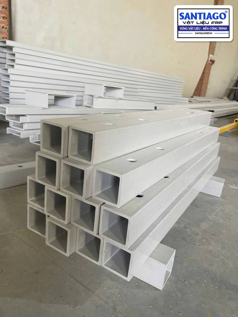 Thanh hộp vuông FRP cỡ lớn